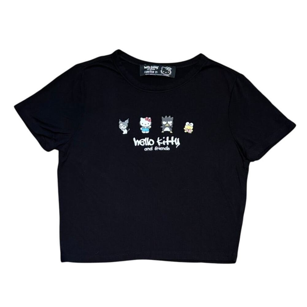 Hello Kitty & Forever 21 Sanrio Crop Top T-shirt Friends, Size Med, EUC